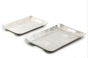 Offre spéciale Plats en métal faits sur mesure Plateau de service Fabulous Look Golden Finishing Plateau de service en métal en aluminium massif - Product Image 6