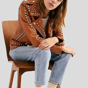 แจ็กเก็ตมีกระดุมหนังสไตล์ใหม่ล่าสุดเสื้อแจ็คเก็ตกระดุมแขนยาว - Product Image 3