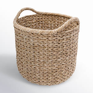 Voie de bouleau™Panier décoratif en jonc de mer - Product Image 1