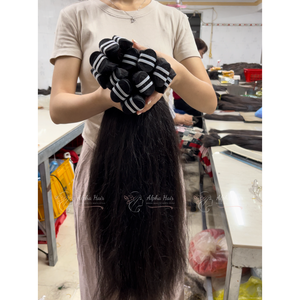 วิกผมแท้สีตรงแบบไม่ต้องใช้กาว ติดทนนาน ขายดีปี 2026 เรียบลื่น ไม่พันกัน - Product Image 5