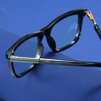 Montures de lunettes carrées tendance personnalisées, lunettes anti-lumière bleue assorties à des lunettes de myopie, montures de lunettes TR90