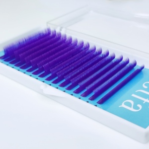 Promade Violet Fans Extensions de Cils Mixtes 8-15 Tailles 0.10mm D'épaisseur Fabriqué au Vietnam - Product Image 3