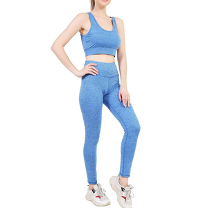 Ensemble de sport 2 pièces personnalisé OEM pour femme : Soutien-gorge de course et Legging de yoga gainant – Tenue de sport - Product Image 6