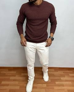 Ropa de gimnasio para hombres Camiseta raglán de fitness con estampado personalizado Camiseta ajustada de manga larga en 100% algodón Ropa de fitness Lisa para hombres - Product Image 4