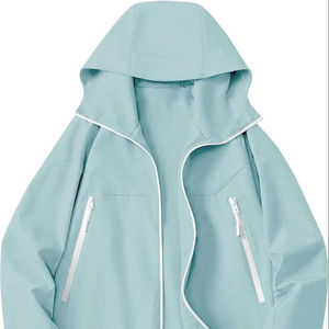 Chaqueta Cortavientos Reversible Impermeable Ligera de Invierno para Mujer, Ecológica, con Capucha, Transpirable, con Cierre de Cremallera, para Senderismo - Product Image 3