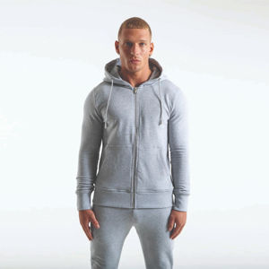 Nouveau style de sweats à capuche zippés avec logo personnalisé pour hommes vente en gros de haute qualité, sweats à capuche souples et décontractés avec fermeture éclair pour hommes - Product Image 2