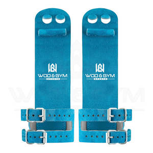 Double Buckle Sports Competitive Gymnastic <b>Bar</b> Grips Uneven <b>Bar</b> Grip Palm Protection with Two Holes for Sale - Product Image 2