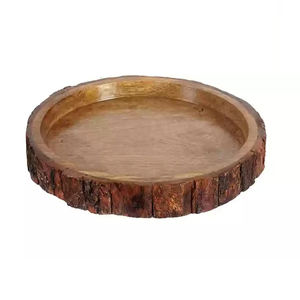 Bandeja de servicio de cristal de madera Vintage de alta calidad Bandeja de decoración del hogar de forma cuadrada para exportación mundial - Product Image 4