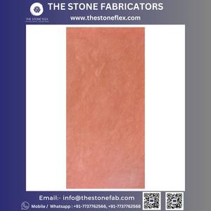 แผ่นวีเนียร์หินยืดหยุ่นยืดหยุ่นหินทราย Agra สีแดง TSF อินเดีย - Product Image 4