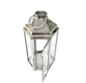 Wholesale Modern Style Stainless Steel Metal Candle Holder <b>Lantern</b> for Home & Outdoor Decorations - Product Image 3