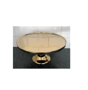 Rass-plato de postre y dulces de 3 niveles, soporte dorado y elegante para pasteles de boda y 3 formas diferentes, artículos de fiesta de latón - Product Image 2