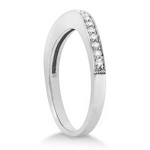 Ensemble de mariage papillon en diamant et aquamarine, palladium (0,42 ct), or rose, tendance pour cadeau de fête, avec zircon, topaze, platine - Product Image 6