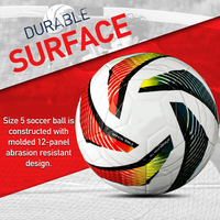 Ballon de football en cuir PU PVC personnalisé de bonne qualité pour adultes, équipe de sport, meilleure taille