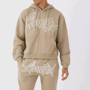 Conjunto Deportivo de Primera Calidad, Conjunto Deportivo Estampado, Conjunto Deportivo 100% Algodón, Sudadera con Capucha y Cremallera, Pantalones Deportivos - Product Image 2