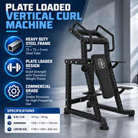 Machine à curls verticaux à charge libre pour l'entraînement des biceps, équipement de gym pour clubs de fitness, vente en gros de l'usine BN Chine