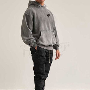 เสื้อฮู้ดแบบสวมหัวเสื้อครอปแบบมีฮู้ดสำหรับทุกเพศเสื้อสเวตเชิ้ตผ้าฝ้าย100% สกรีนลายสตรีทแวร์ - Product Image 4