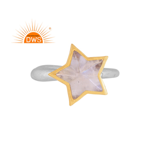 Best Selling Fine Sterling Silver Natural Rainbow Moon Stone Gemstone <b>Ear</b> <b>Cuff</b> <b>Earring</b> Custom Jewelry Manufacturer - Product Image 1