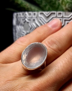 925 Sterling Silver Classic Designer <b>Ring</b> Natural <b>Rose</b> <b>Quartz</b> Oval Gemstone Bezel Setting Perfect Wedding Anniversary Gift for - Product Image 4