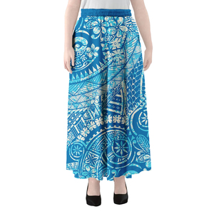 Vestido polinesio personalizado al por mayor, vestidos de noche Pacífico de islas del, faldas largas estampadas para mujer - Product Image 4