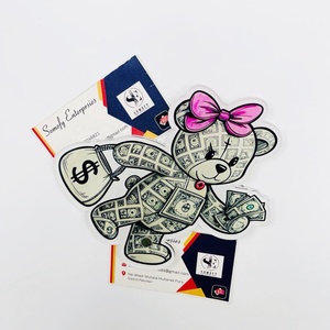 Custom Made Private Label New Dollar Bear Design Eyelash Extension Tiles Pallet Sustainable Solid Acrylic <b>Waterproof</b> Magnetic - Product Image 3
