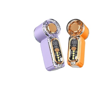 พัดลมพกพาขนาดเล็ก 100 ระดับ ปรับได้ ชาร์จผ่าน USB-C ความเร็วสูง ระบบเทอร์โบ สำหรับการเดินทางกลางแจ้ง - Product Image 1