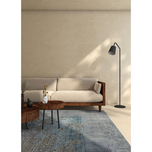 Alfombra Kavi Gris Negra de Lana y Seda de Bambú Anudada a Mano, 10 mm de Grosor, Rectangular, con Patrón Abstracto para el Hogar, Pasillo, Proyecto Error, Esk-431 - Product Image 5