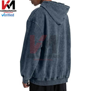 เสื้อกันหนาวมีฮู้ดแบบสวมหัวแนววินเทจของผู้ชายผ้าฝ้ายเนื้อนุ่มผสมแบบคลาสสิกพอดีตัวเสื้อแขนยาวลำลองกับจิงโจ้ - Product Image 5