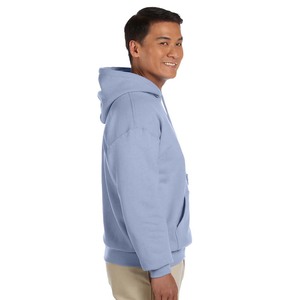 Sudadera con capucha de lana pesada de algodón 100% para hombre sudadera azul bebé - Product Image 3