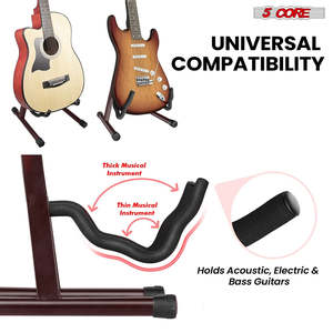 Soporte de guitarra de 5 núcleos con brazo de espuma suave y goma antideslizante para guitarra acústica, eléctrica, bajo y ukelele - Product Image 6