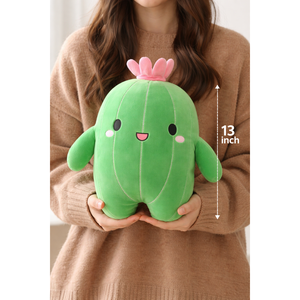 Peluche a Forma di Cactus da 33 cm, Piante Carine con Imbottitura in Cotone PP per Decorazione o Collezione, Età 14+ - Product Image 1