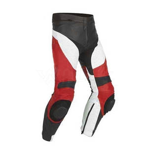 Pantalon de moto en cuir imperméable et respirant de haute qualité avec logo personnalisé et design pour hommes - Product Image 4