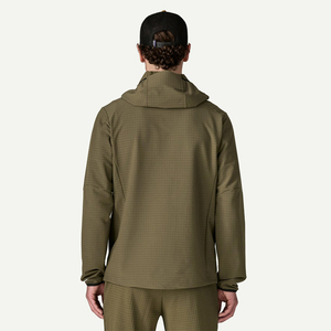 Veste coupe-vent légère, veste softshell à capuche pour l'extérieur, résistante à l'eau, vêtements de sport décontractés - Product Image 3