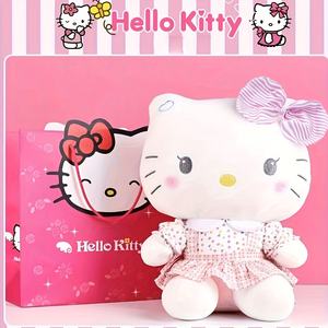 Sanrioss HaloKitty 粉色花朵连衣裙大号毛绒玩具可拥抱的毛绒玩具感恩节派对礼物女孩 - Product Image 5