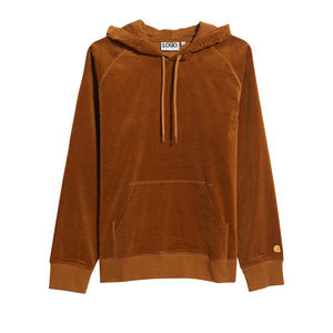 Oem High Quality Premium Hoodies Custom Logo Embroidery Vintage Heavyweight <b>Brown</b> Corduroy Hoodie - Product Image 6