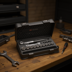 ชุดซ็อกเก็ตเฟคอม 1/2 นิ้ว เมตริก 12 จุด ชุดเครื่องมือซ็อกเก็ตทนทาน 15 ชิ้น - Product Image 3