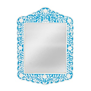 Cadre de miroir en incrustation d'os, forme personnalisée, qualité supérieure, pour décoration murale et de chambre d'hôtels de luxe, cadeau de mariage - Product Image 6