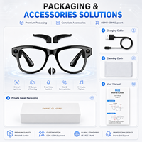 KI-gesteuerte Tragbare Smart-Brille mit Übersetzungs-Kamera, Sprachsteuerung, Open-Ear-Lautsprecher, 2K-Video, IP66 Wasserdicht, Magnetische App-Steuerung