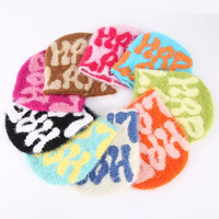 Gorro Deportivo Unisex Estilo Y2K, Tejido Jacquard, Acrílico Afelpado, Gorro de Invierno, Logotipo Personalizado, Diseño de Dibujos Animados, Bordado 3D, Viajes