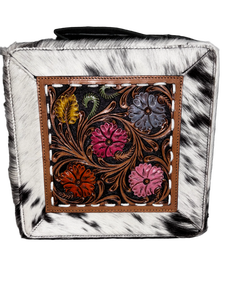 Estuche de Joyería y Bolsa de Cosméticos de Cuero Vacuno Bohemio Hecho a Mano con Cierre de Cremallera, Asa Suave, Suministro Personalizado OEM/ODM, India - Product Image 3