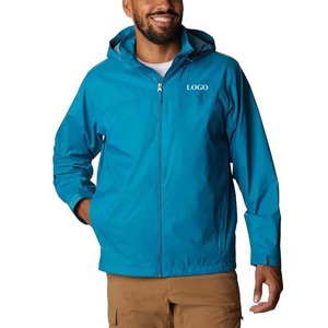 เสื้อแจ็กเก็ตกันน้ำกันลมผ้าไนลอนโพลีเอสเตอร์มีกระเป๋าสไตล์ลำลองสำหรับฤดูหนาว450กรัมโลโก้ตามสั่ง - Product Image 1