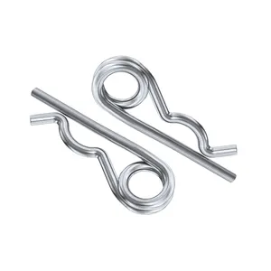 Galvanized Double Spired R Pins/Grip Pins/Hair Pins For Agricultural Machinery Parts And Linkage Parts