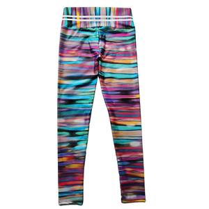 Leggings de sport et yoga pour femmes, taille haute, respirants, antibactériens, sans coutures, imprimé coucher de soleil coloré, décontractés et tendance - Product Image 3
