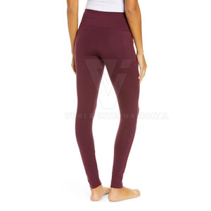 Women's Custom Logo Breathable Yoga <b>Pants</b> Mid Waist Casual Leggings Custom Colors OEM Service Available Spandex/Polyester All - Product Image 3