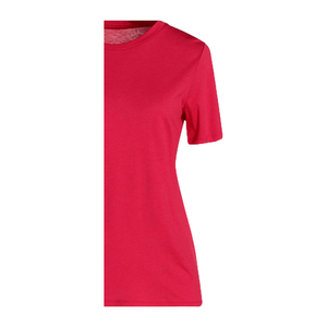 Nouveau T-shirt personnalisé pour femme, col rond, manches courtes, uni, respirant, en tissu polaire écologique gaufré - Product Image 5
