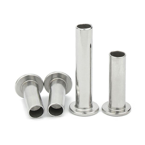 Rivets semi-tubulaires à tête plate M10 M12 en acier inoxydable AISI ANSI 304 316 316L A2 A4 70 80 DIN7338 - Product Image 1