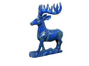 Escultura de ciervo de lapislázuli | Talla de ciervo única hecha a mano para decoración del hogar de lujo | Venta al por mayor - Product Image 4