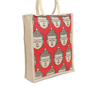 Sac d'épicerie en jute réutilisable Sacs fourre-tout en jute Esthétique pour l'école, le collège, les voyages, la plage OEM Made In Vietnam - Product Image 5