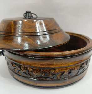 Boîte Chapati ronde en bois de haute qualité Design moderne maison hôtel Restaurant conteneur meilleure qualité casseroles vente chaude inde - Product Image 4