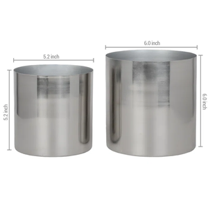 Ensemble de fournitures de jardinage intérieur/extérieur américain Pots en fer personnalisés et deux tasses à plantes en acier inoxydable pour usage domestique Offre Spéciale - Product Image 1