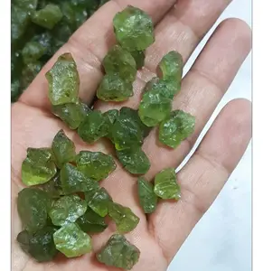 Lab Created Natural Peridot Rough For Party Wear Jewelry